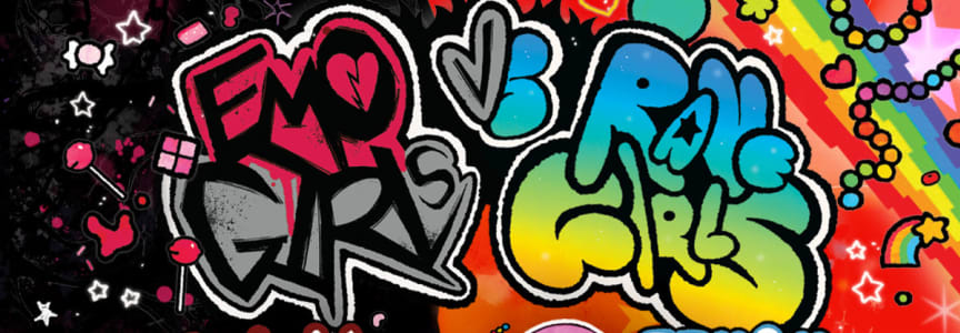 EMO GIRLS VS RAVE GIRLS: FEM&M & ASTRID w/ MilkyPossum, and Charloux