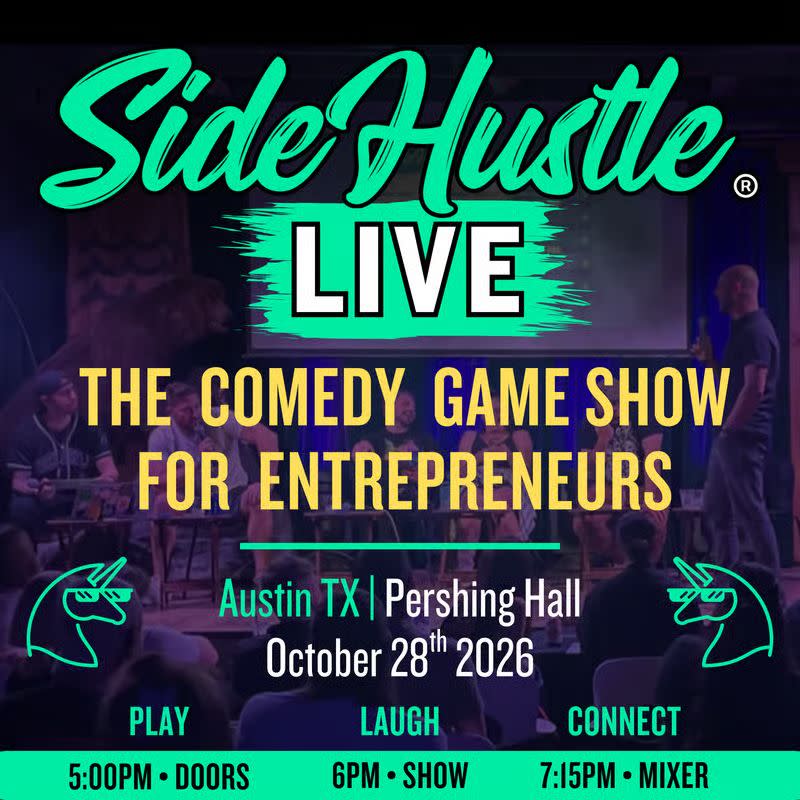 SideHustle® LIVE Comedy Game Show for Entrepreneurs