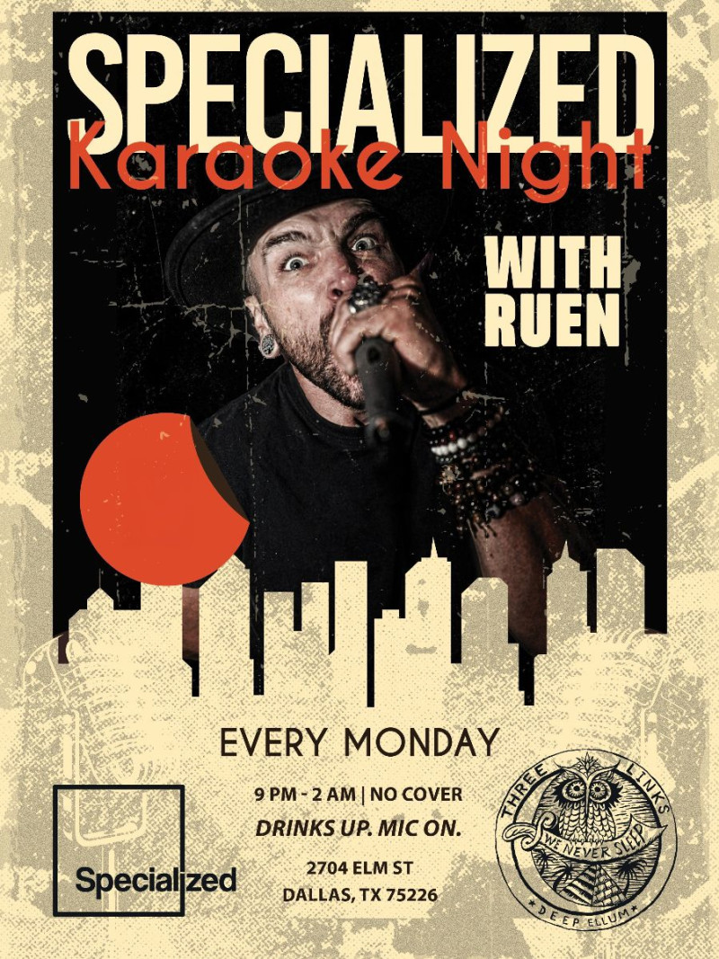 Specialized Karaoke Night with Ruen