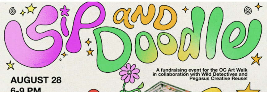 Sip and Doodle for Oak Cliff Art Walk 2026
