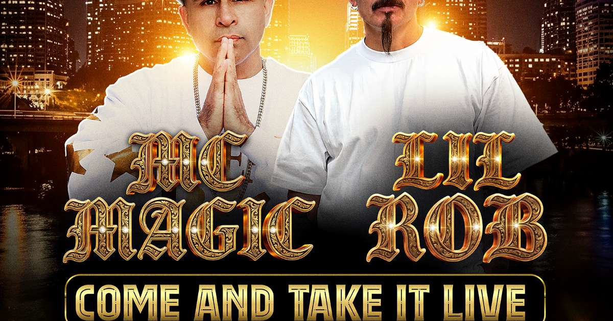 MC MAGIC and LIL ROB Austin concert poster