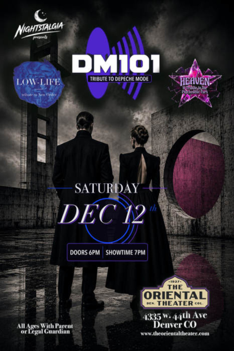 Depeche Mode, Psychedelic Furs & New Order Tributes! Performed Live by Dm101, Heaven and Low-Life