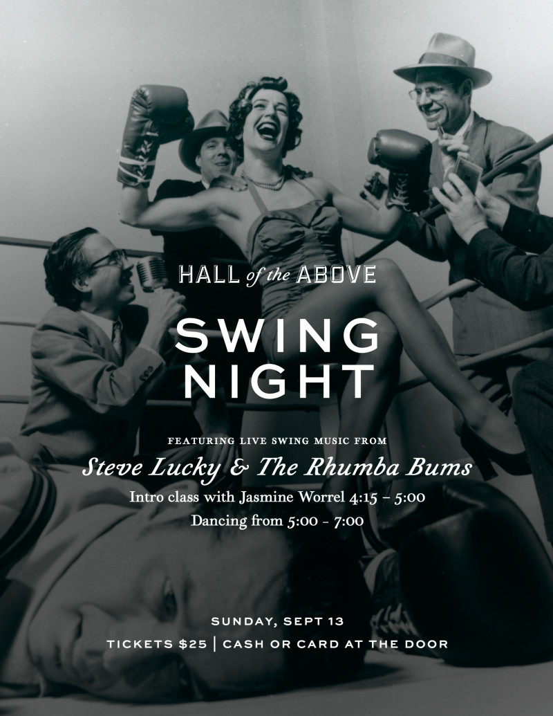 Sunday Swing Dancing w/ “Steve Lucky & The Rhumba Bums”