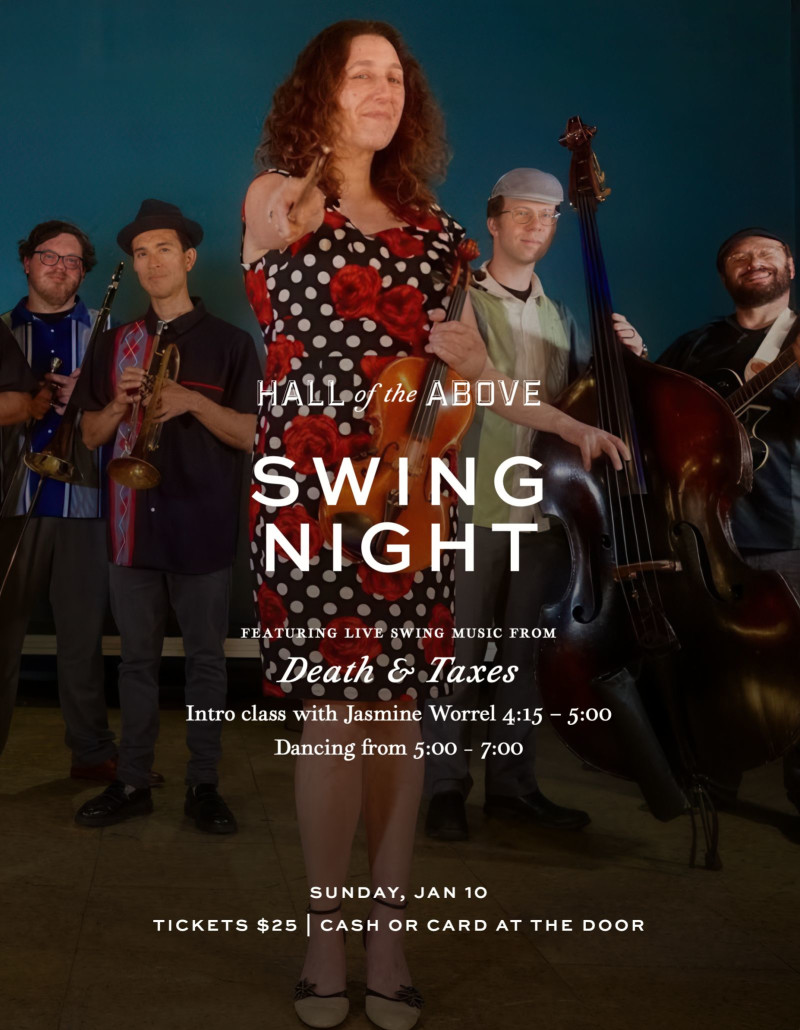 Sunday Swing Dancing with “Death & Taxes”
