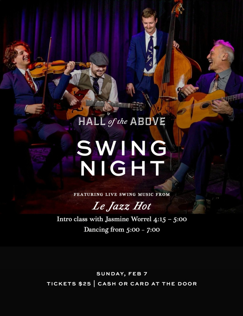 Sunday Swing Dancing with “Le Jazz Hot”