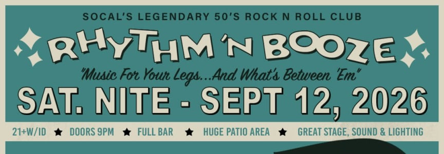 Rhythm n' Booze feat. The Bellfuries + The Knockout Kings with DJs Madame X & El Nova