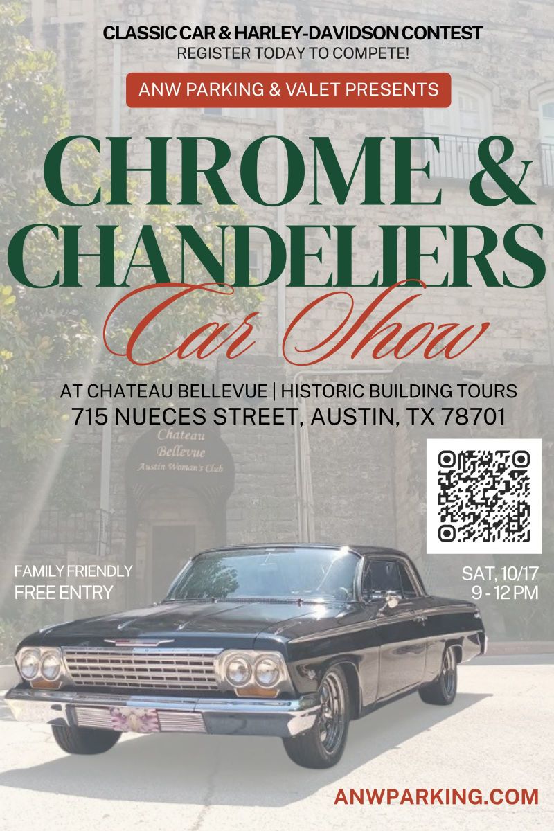 Chrome and Chandeliers Car Show at Chateau Bellevue