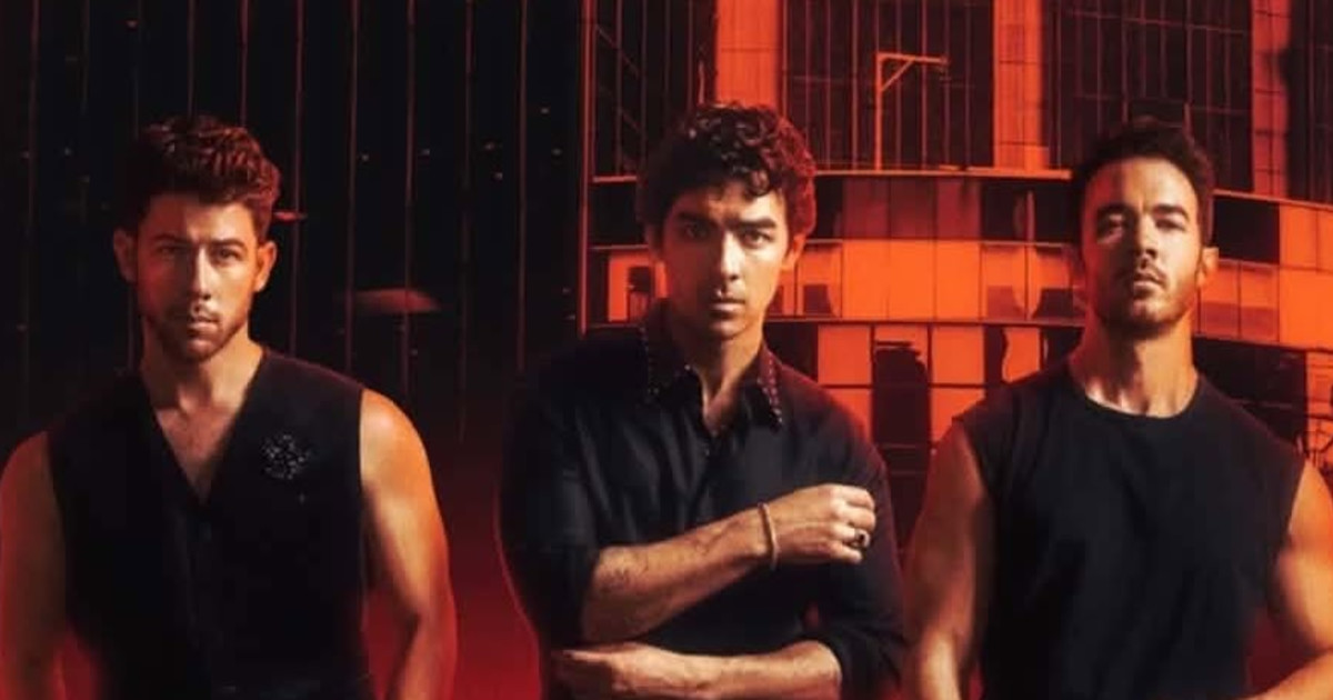 Jonas Brothers - The Burning Up Tour All Over Again. Austin concert poster