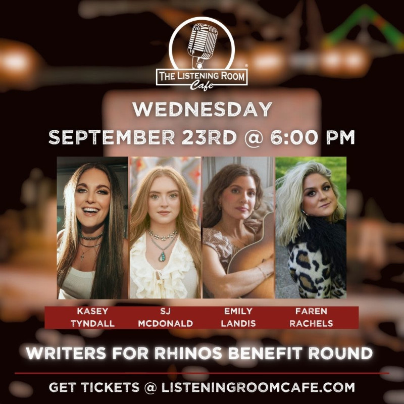 6 Th Annual Writers For Rhinos Featuring Kasey Tyndall, Sj Mcdonald, Emily Landis, & Faren Rachels
