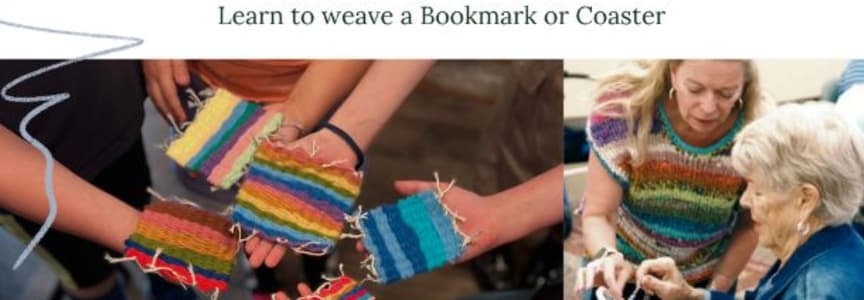 Intro to Frame Loom Weaving: Bookmark or Coaster