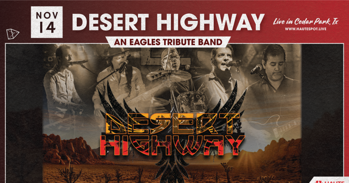 Desert Highway - Eagles Tribute Austin concert poster