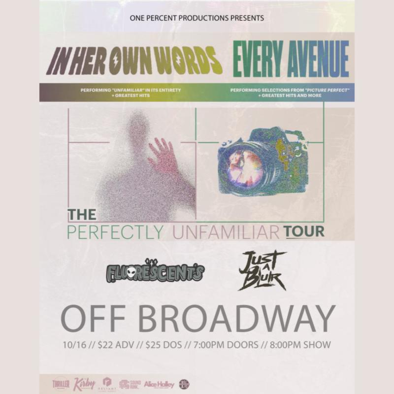 In Her Own Words X Every Avenue - Perfectly Unfamiliar Tour
