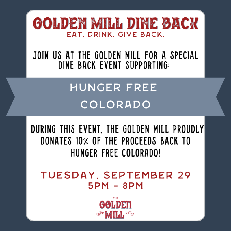 Dine Back Night: Hunger Free Colorado