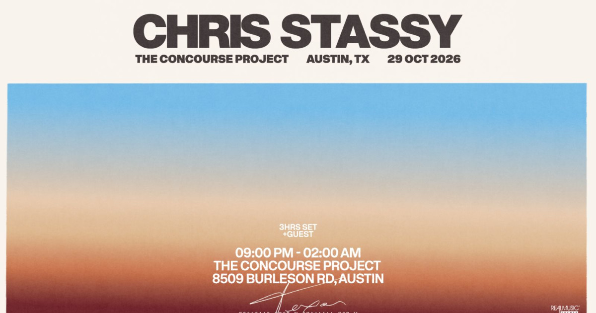 Chris Stassy (Extended Set) at The Concourse Project Austin concert poster