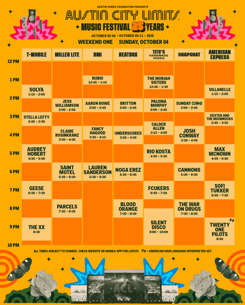 ACL Festival Weekend One Day Three