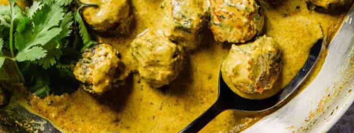 Across the Indian Ocean w/ Annie M: Coconut Curried Meat balls & bean pilaf