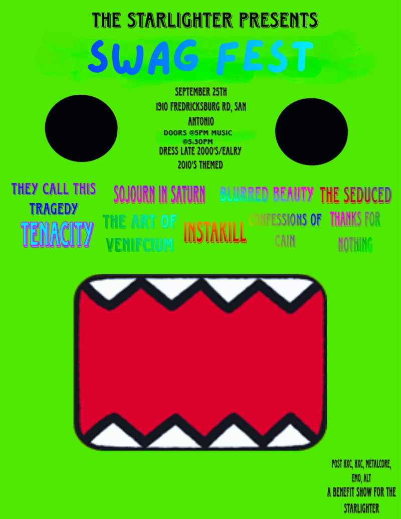 SWAG FEST Benefit Show for The Starlighter