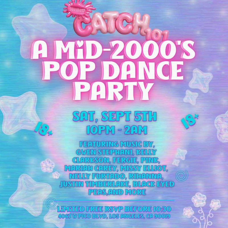 CATCH 101: A 2000's POP PARTY (18+)