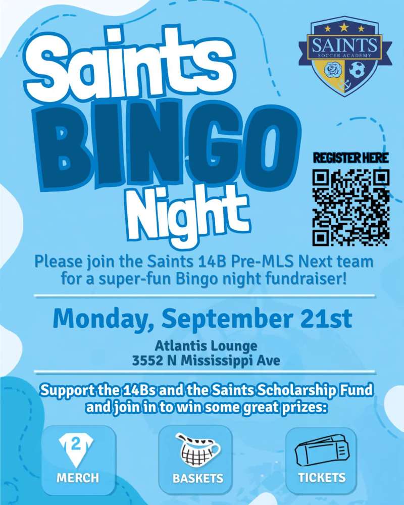 Saints Bingo Night
