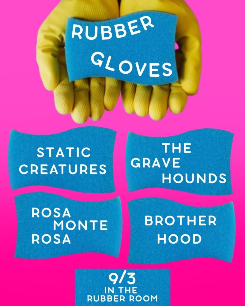 Static Creatures | Cheap Haircuts | Rosa Monte Rosa | The Grave Hounds [RUBBER ROOM]