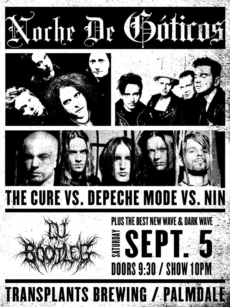 NOCHE DE GÓTICOS: THE CURE VS. DEPECHE MODE VS. NIN