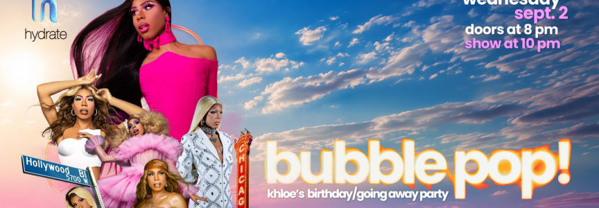 bubble pop! khloe's birthday & going away party