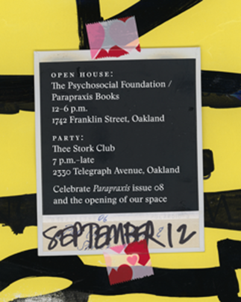 Parapraxis Magazine issue 08 release party