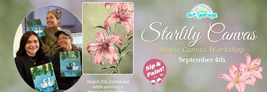 Starlily Sip & Paint Canvas Workshop