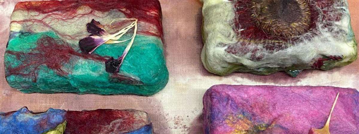 Making Felted Soap