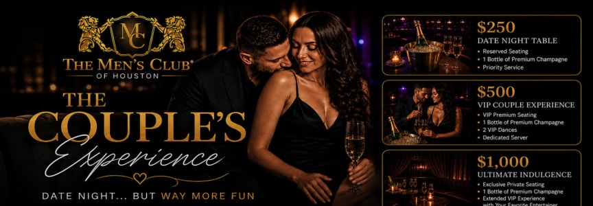The Couple's Experience at The Men's Club of Houston |