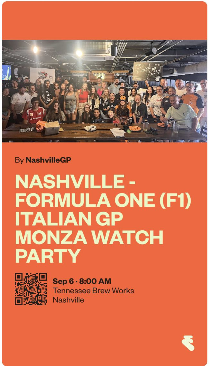 Formula One - Italy GP - Watch Party