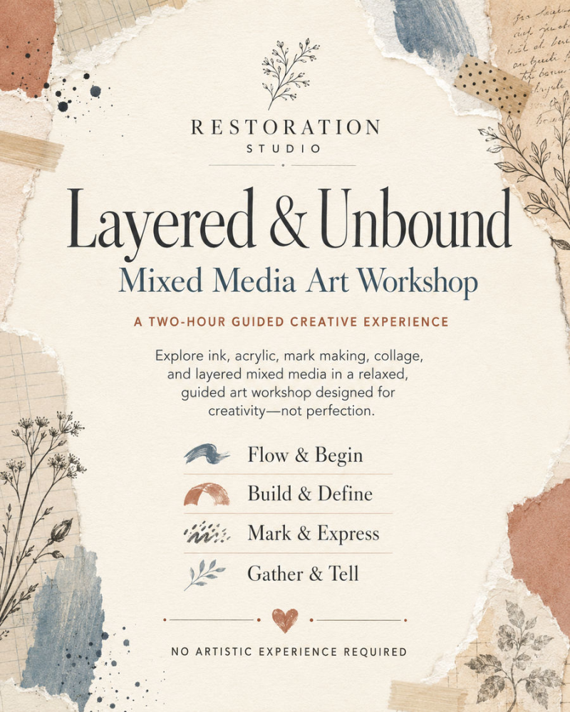 Layered and Unbound: An Exploration of Mixed Media