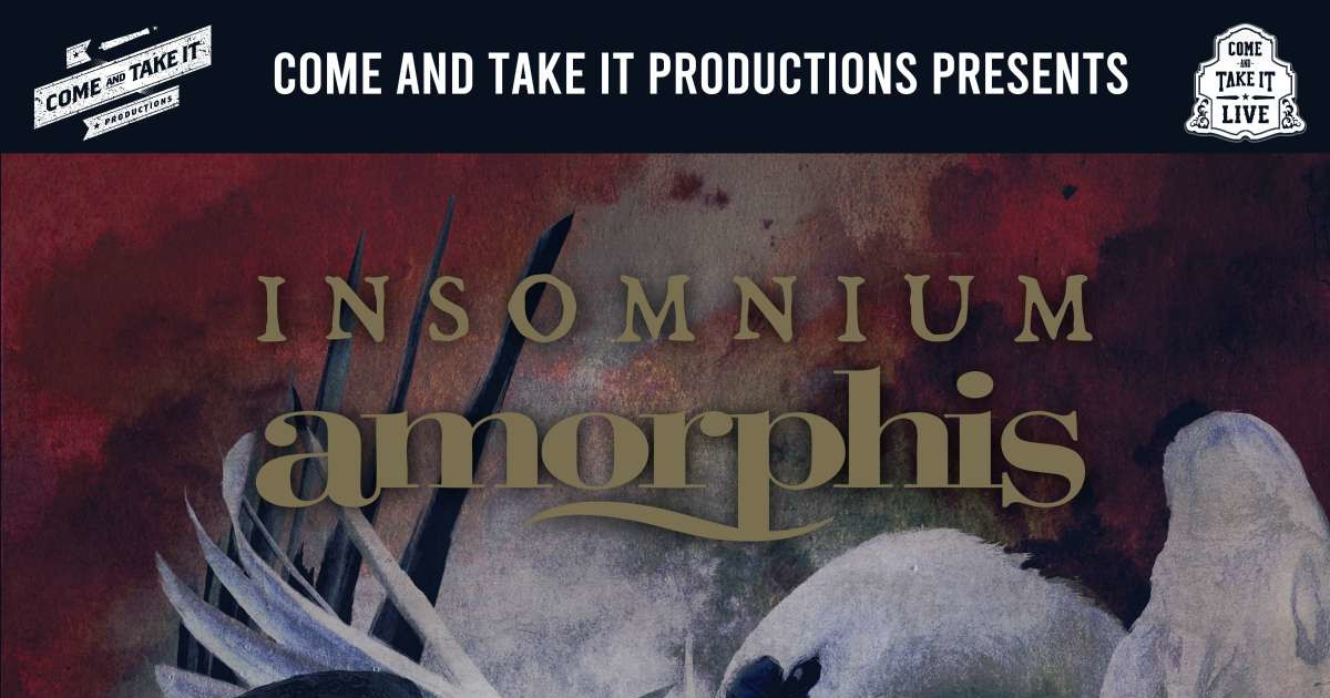 INSOMNIUM and AMORPHIS Austin concert poster