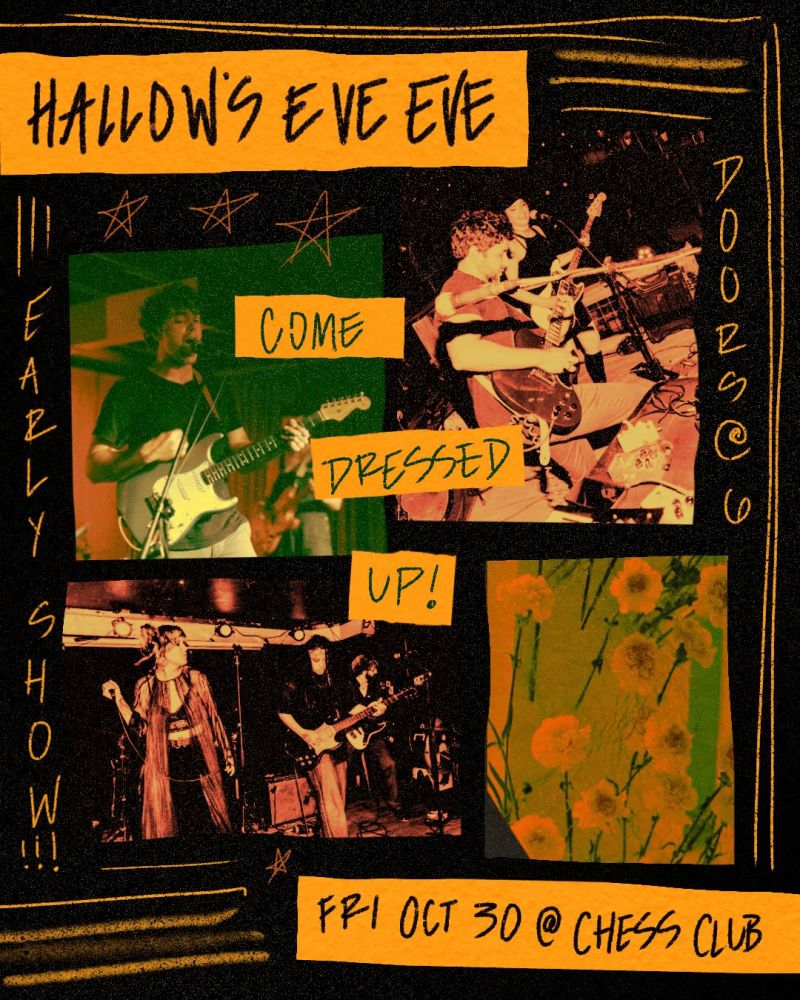 Hallow's Eve Eve! Day Friend, Wavy Eye, & Ash and the Endings. Costumes Encouraged.