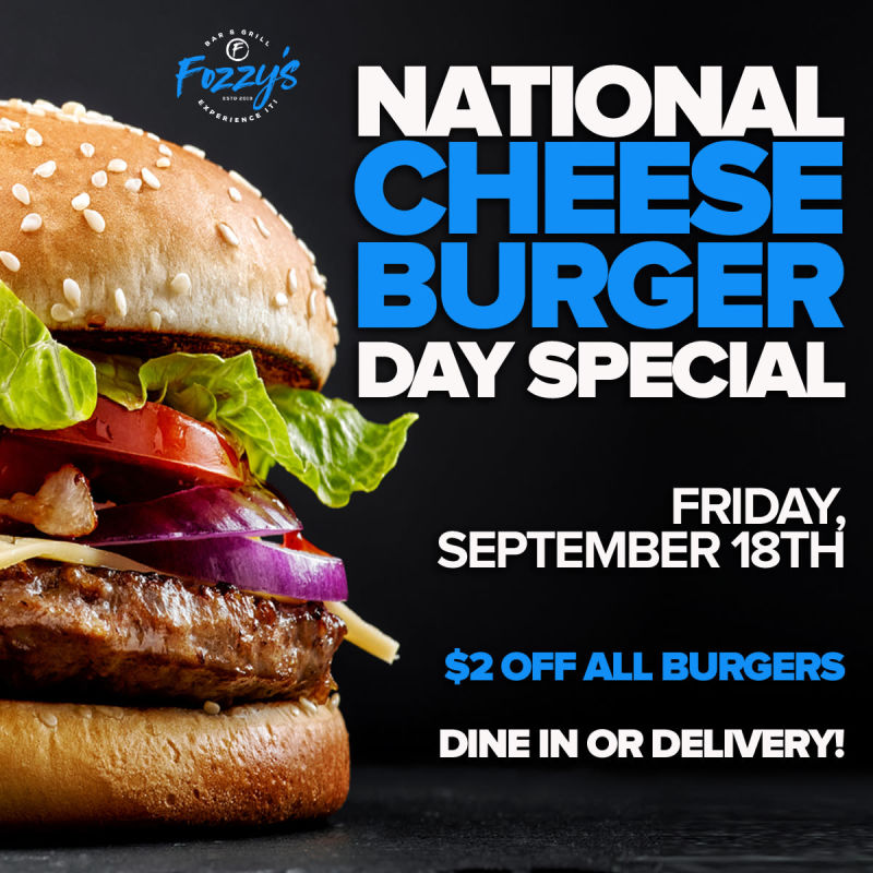 National Cheeseburger Day — $2 Off Every Burger