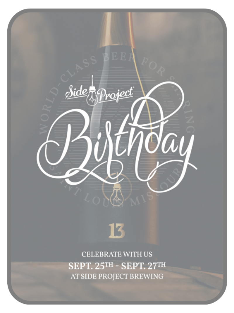 Side Project Brewing 13th Birthday