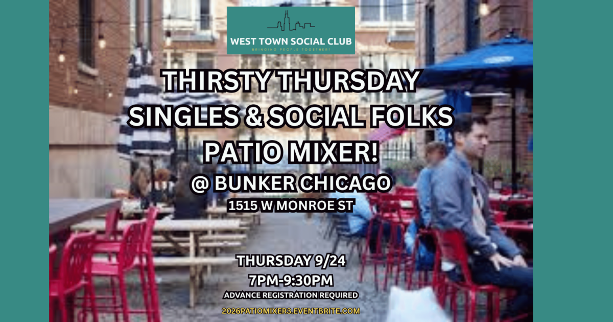 Thirsty Thursday Singles & Social Folks Patio Mixer !