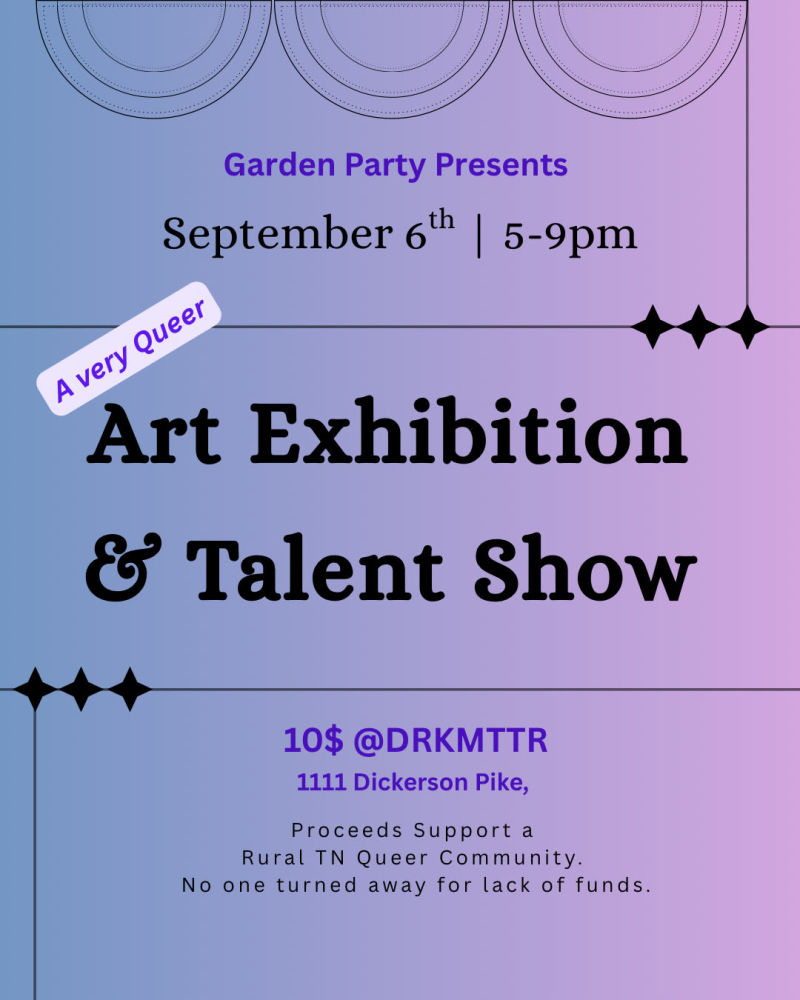 Garden Party Gatherette Art Exhibition & Talent Show