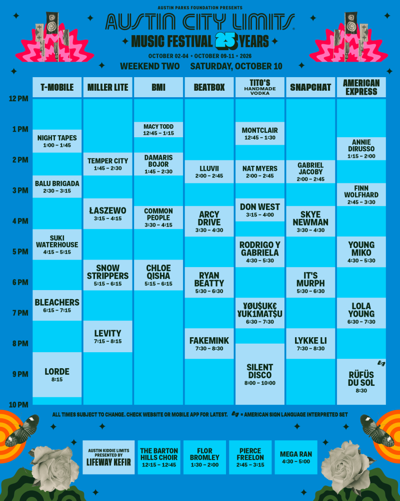 ACL Festival Weekend Two Day Two