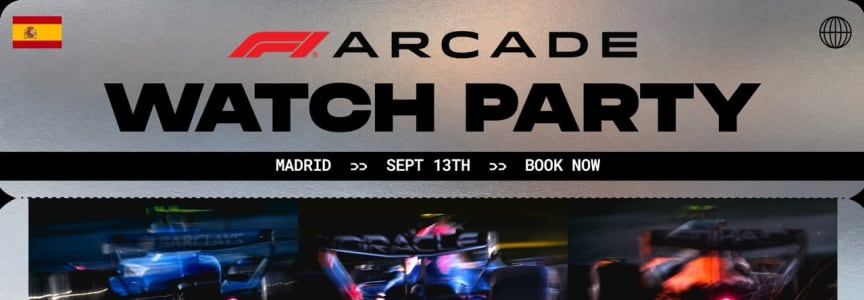 FORMULA 1® TAG HEUER GRAN PREMIO DE ESPAÑA 2026 Watch Party at F1® Arcade Chicago