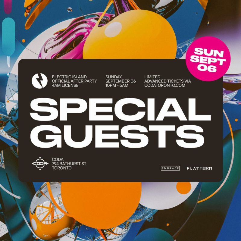 Sun: The Official Electric Island Afterparty | 4am License