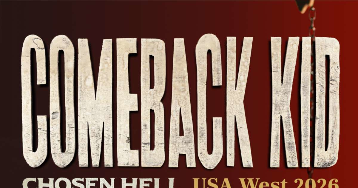 Comeback Kid Austin concert poster