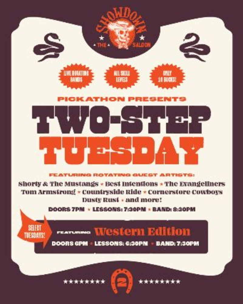 Two-Step Tuesday with Shorty & the Mustangs and Dance Lessons