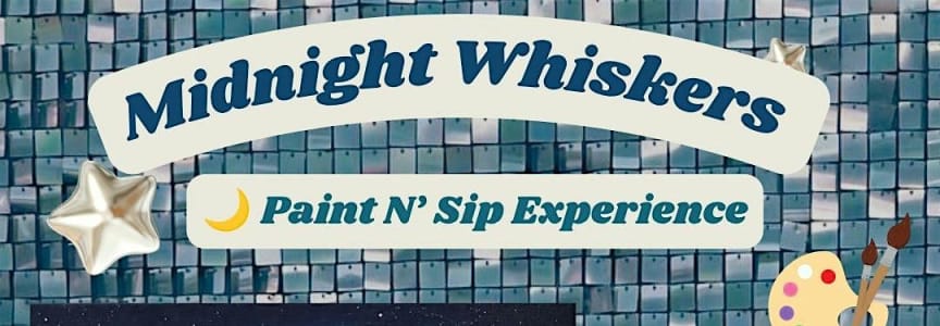 “Midnight Whiskers” Paint and Sip