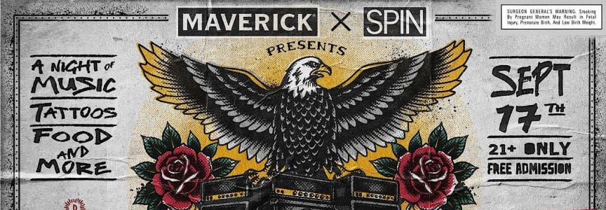 Inked & Amped: Maverick x SPIN Party