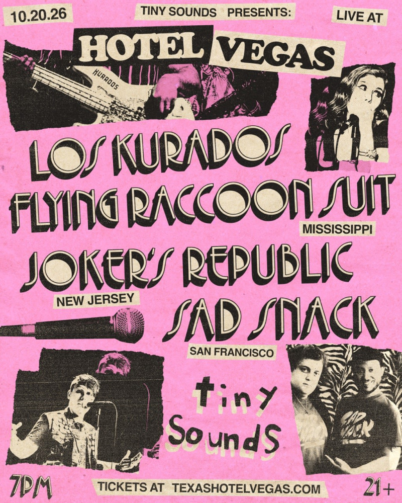 Los Kurados, Flying Raccoon Suit, Joker's Republic, Sad Snack at Hotel Vegas