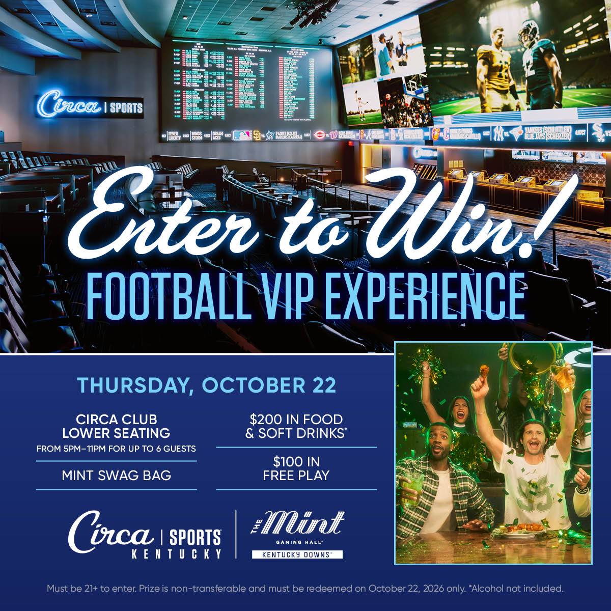Thursday Night Football VIP at CircaSports Book in Franklin at