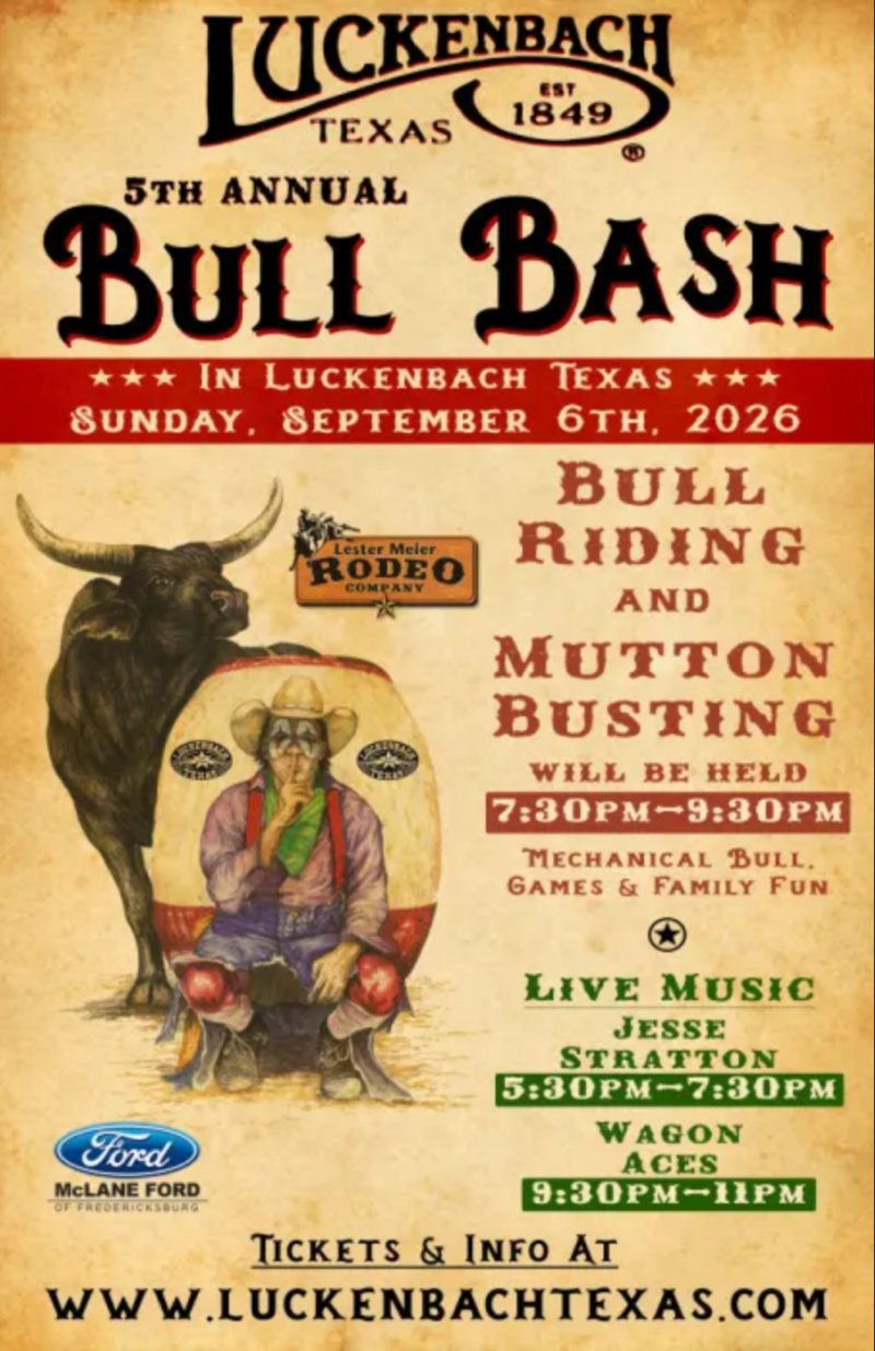 5th Annual Luckenbach Texas Bull Bash
