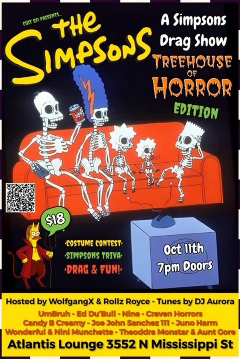 Cult Of! The Simpsons Treehouse Of Horror Drag Show!