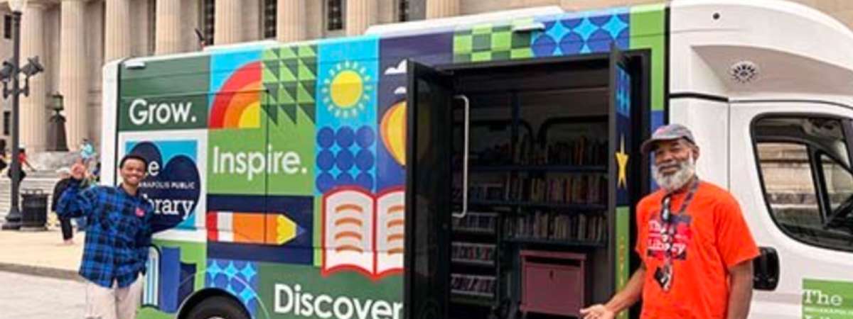 The Indianapolis Public Library Bookmobile at SPARK